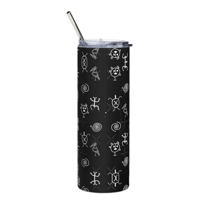 Taino Symbol SS Tumbler (Black)