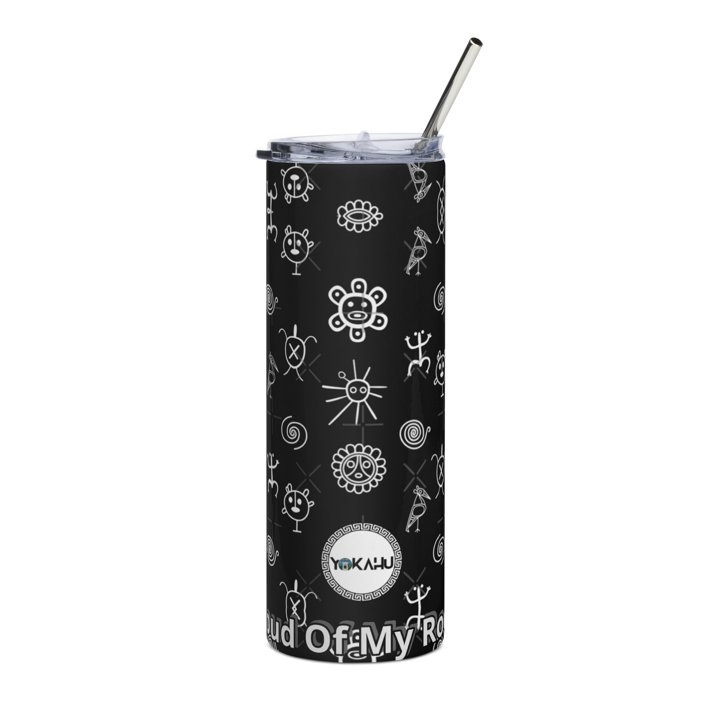 Taino Symbol SS Tumbler (Black)