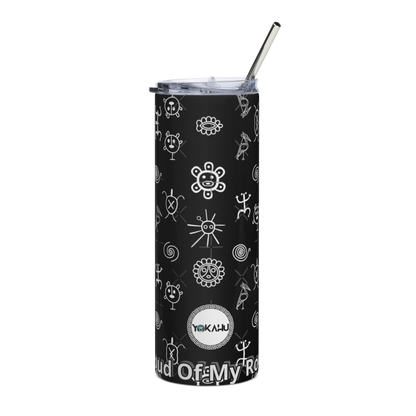 Taino Symbol SS Tumbler (Black)