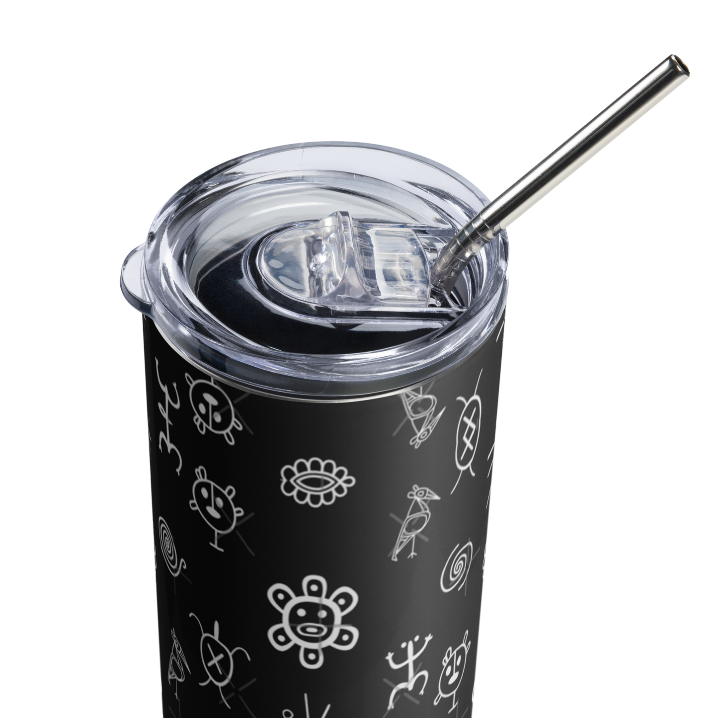 Taino Symbol SS Tumbler (Black)