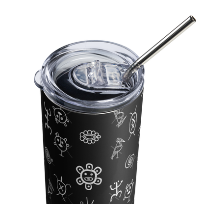 Taino Symbol SS Tumbler (Black)