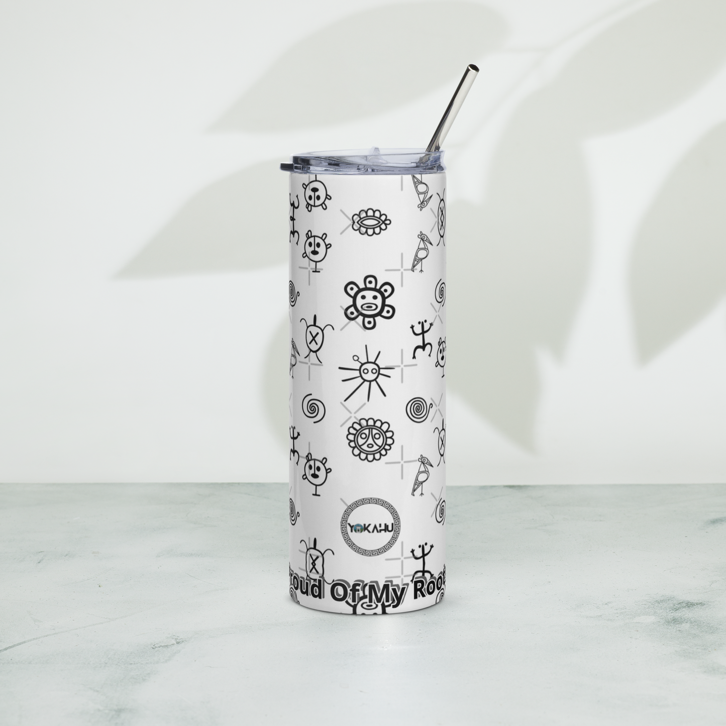 Taino Symbol SS tumbler(white)