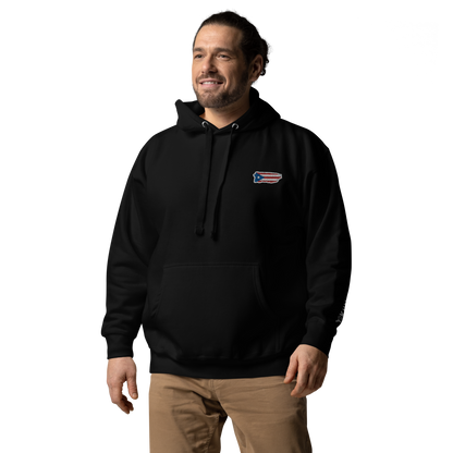 PuertoRico Color Logo embroidered Hoodie