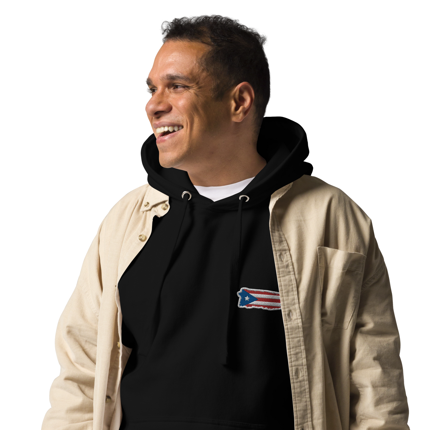 PuertoRico Color Logo embroidered Hoodie