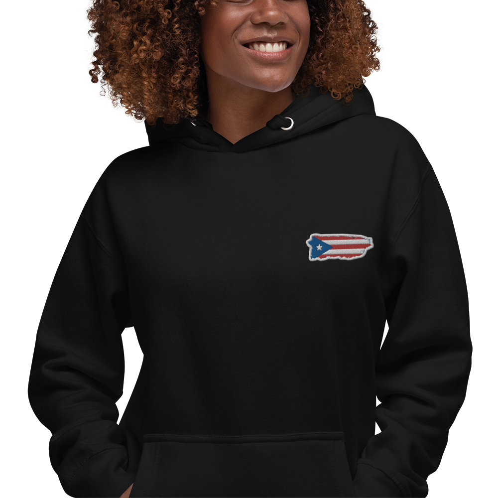 PuertoRico Color Logo embroidered Hoodie