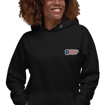 PuertoRico Color Logo embroidered Hoodie