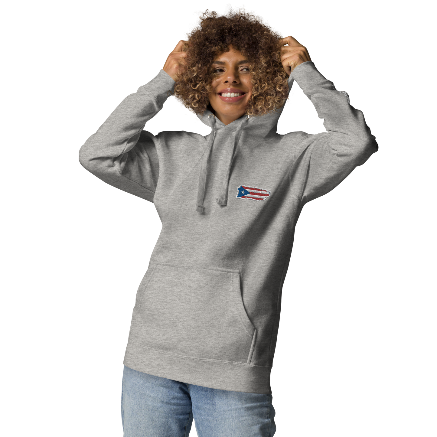 PuertoRico Color Logo embroidered Hoodie