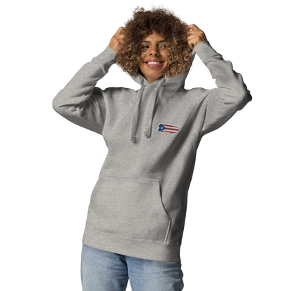 PuertoRico Color Logo embroidered Hoodie