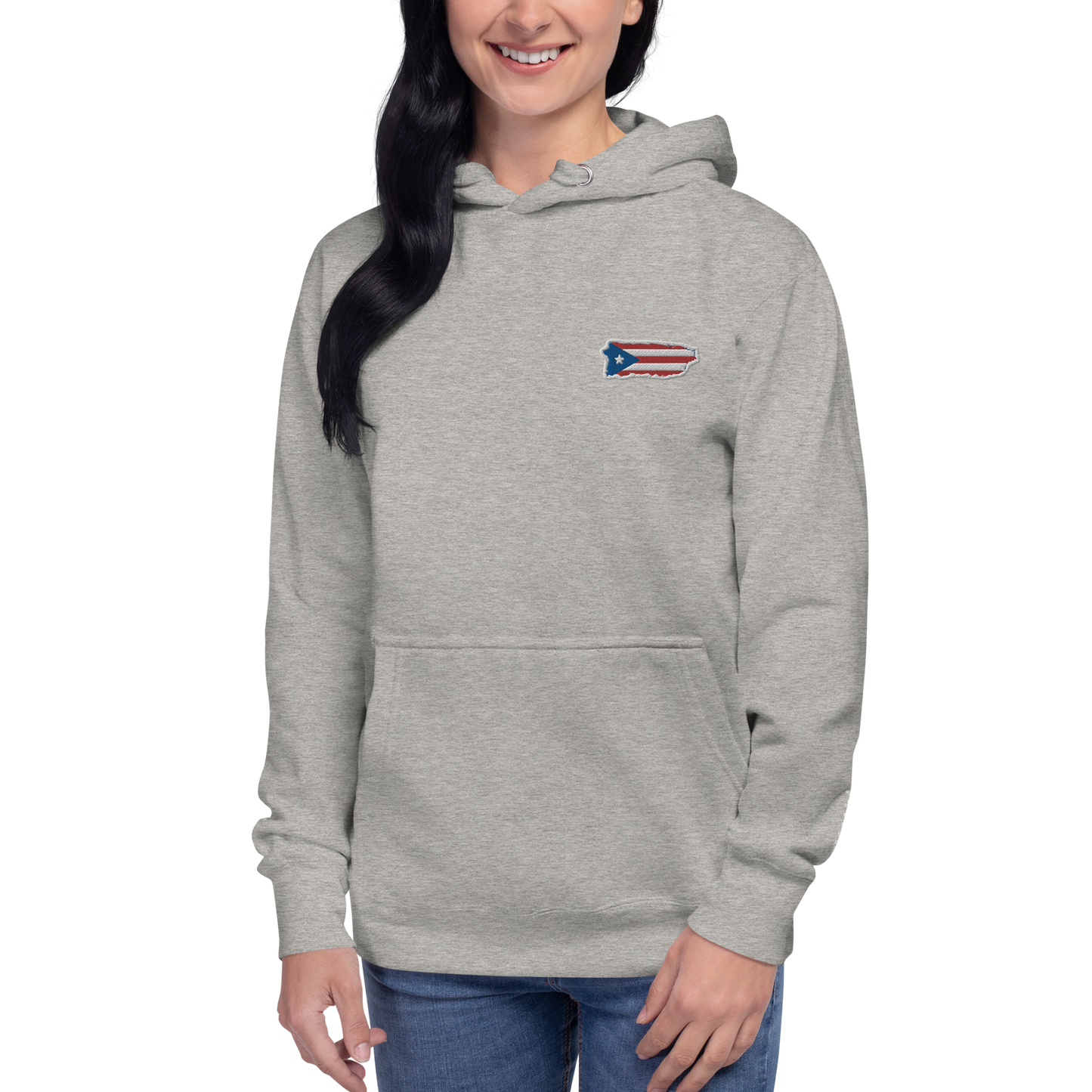 PuertoRico Color Logo embroidered Hoodie