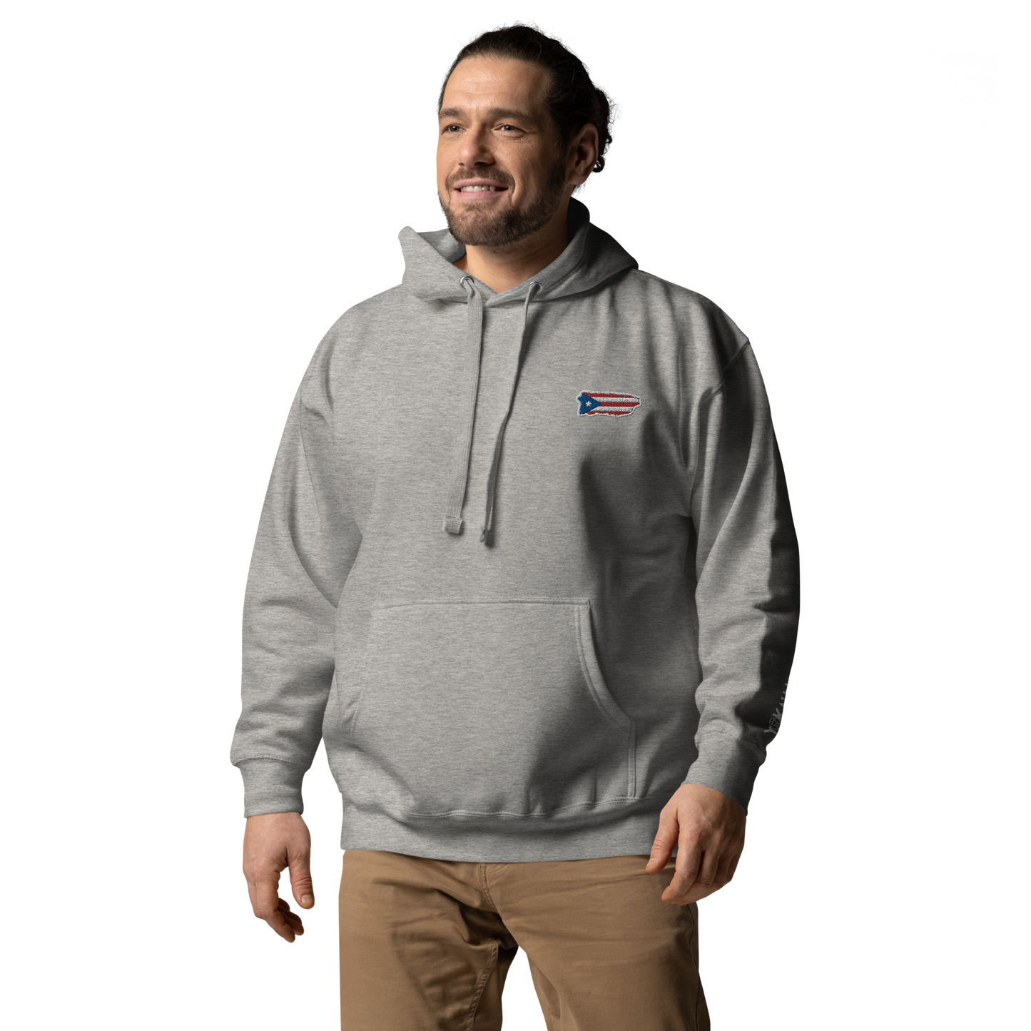 PuertoRico Color Logo embroidered Hoodie