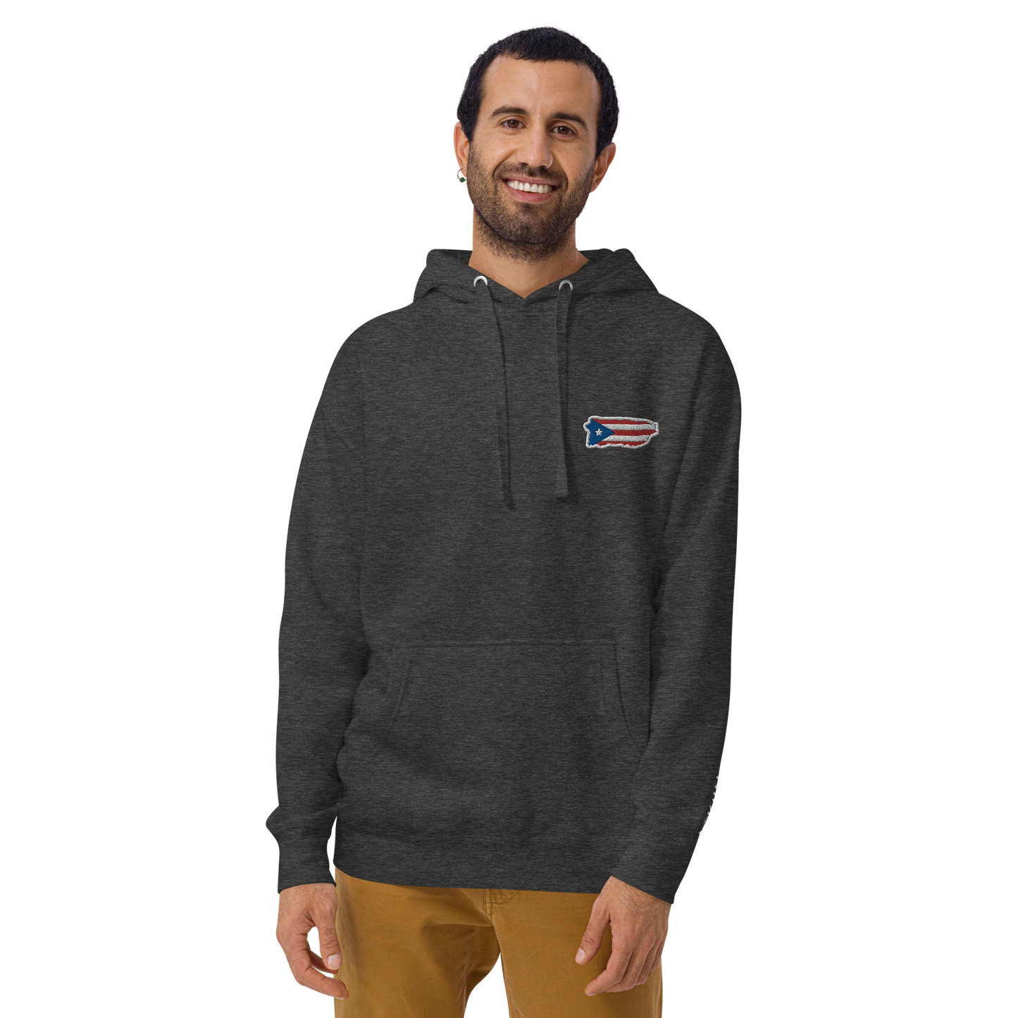 PuertoRico Color Logo embroidered Hoodie