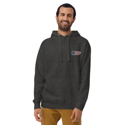 PuertoRico Color Logo embroidered Hoodie