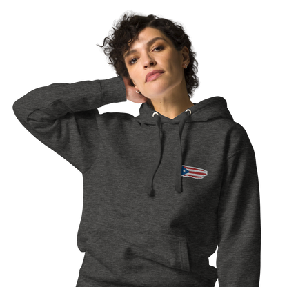 PuertoRico Color Logo embroidered Hoodie