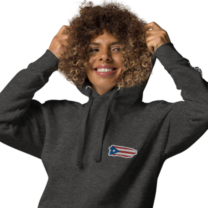 PuertoRico Color Logo embroidered Hoodie