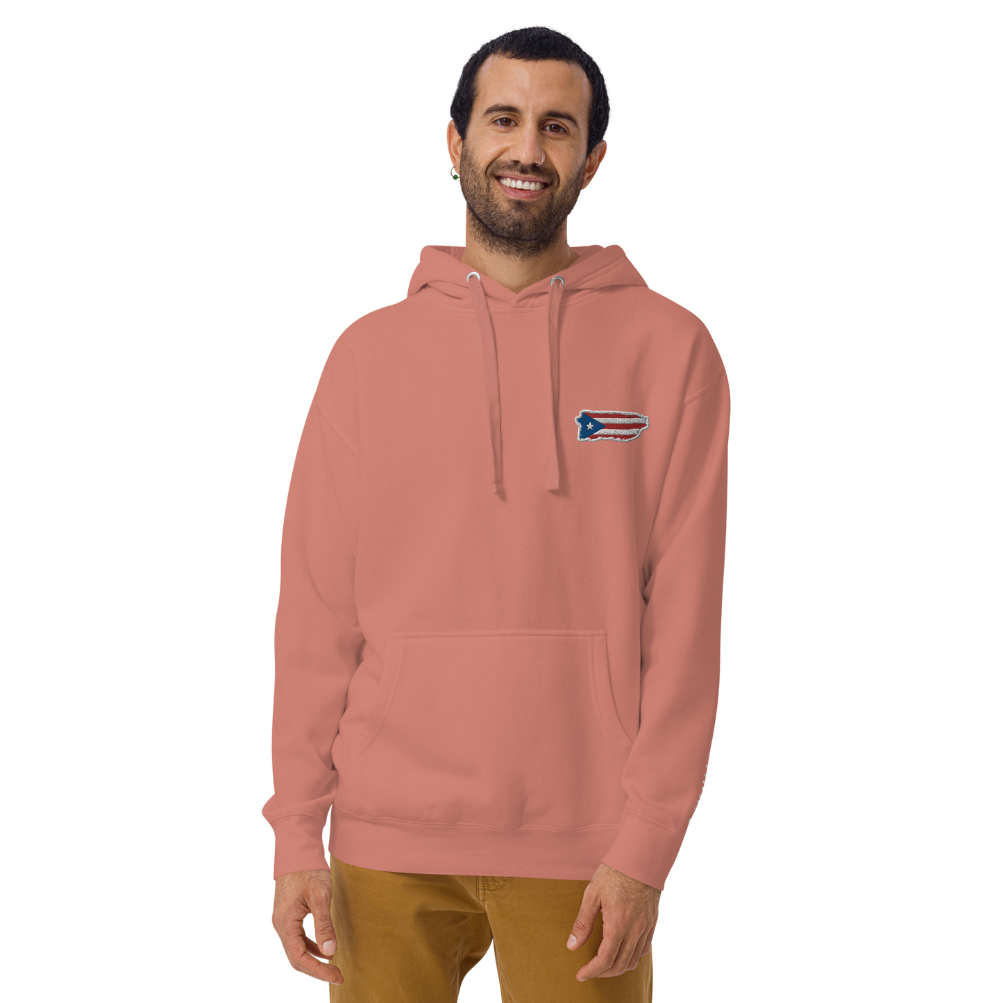 PuertoRico Color Logo embroidered Hoodie