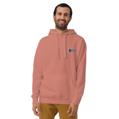 PuertoRico Color Logo embroidered Hoodie