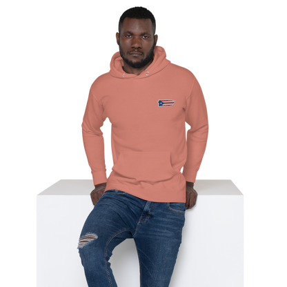 PuertoRico Color Logo embroidered Hoodie