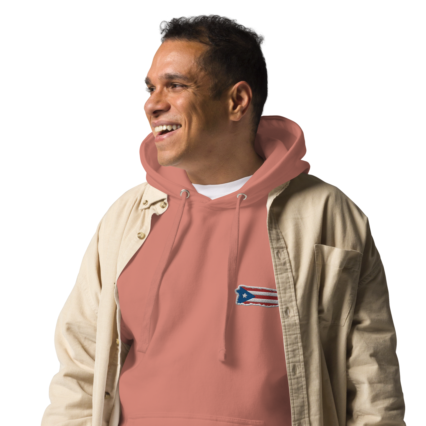 PuertoRico Color Logo embroidered Hoodie