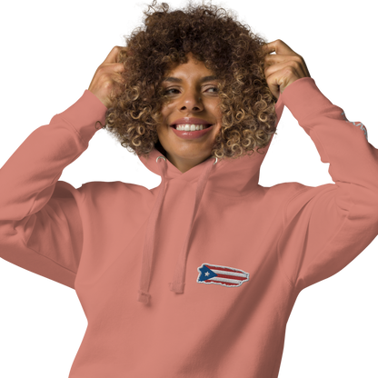 PuertoRico Color Logo embroidered Hoodie