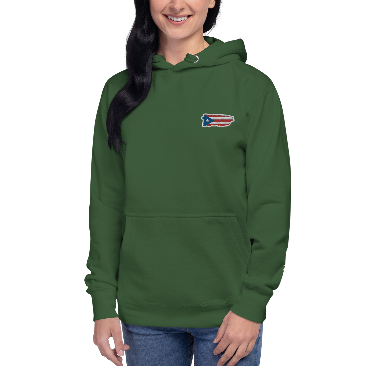 PuertoRico Color Logo embroidered Hoodie