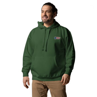 PuertoRico Color Logo embroidered Hoodie