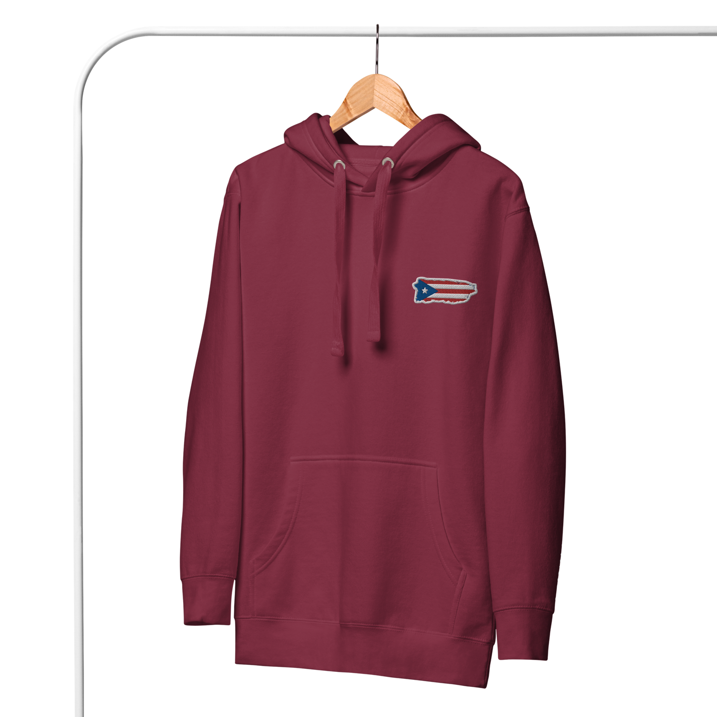 PuertoRico Color Logo embroidered Hoodie