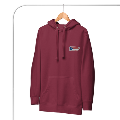 PuertoRico Color Logo embroidered Hoodie