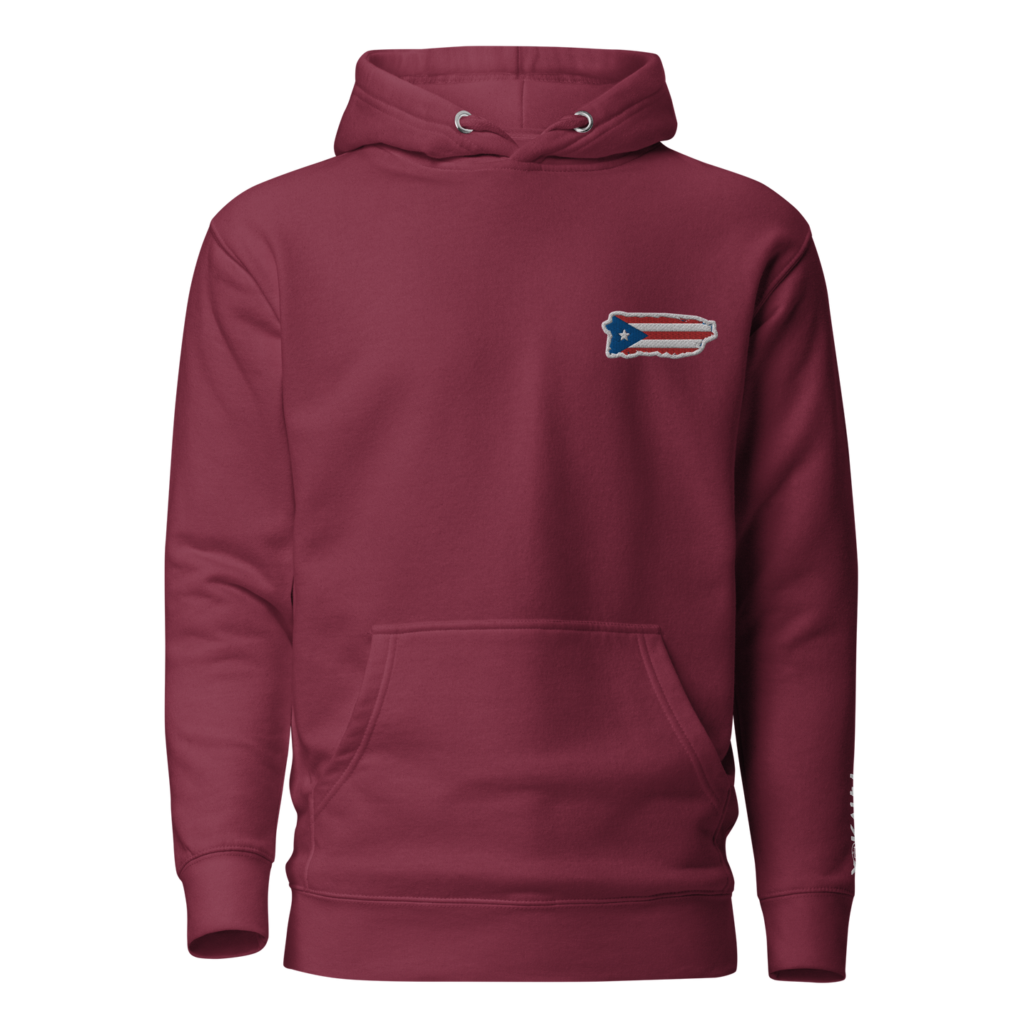 PuertoRico Color Logo embroidered Hoodie