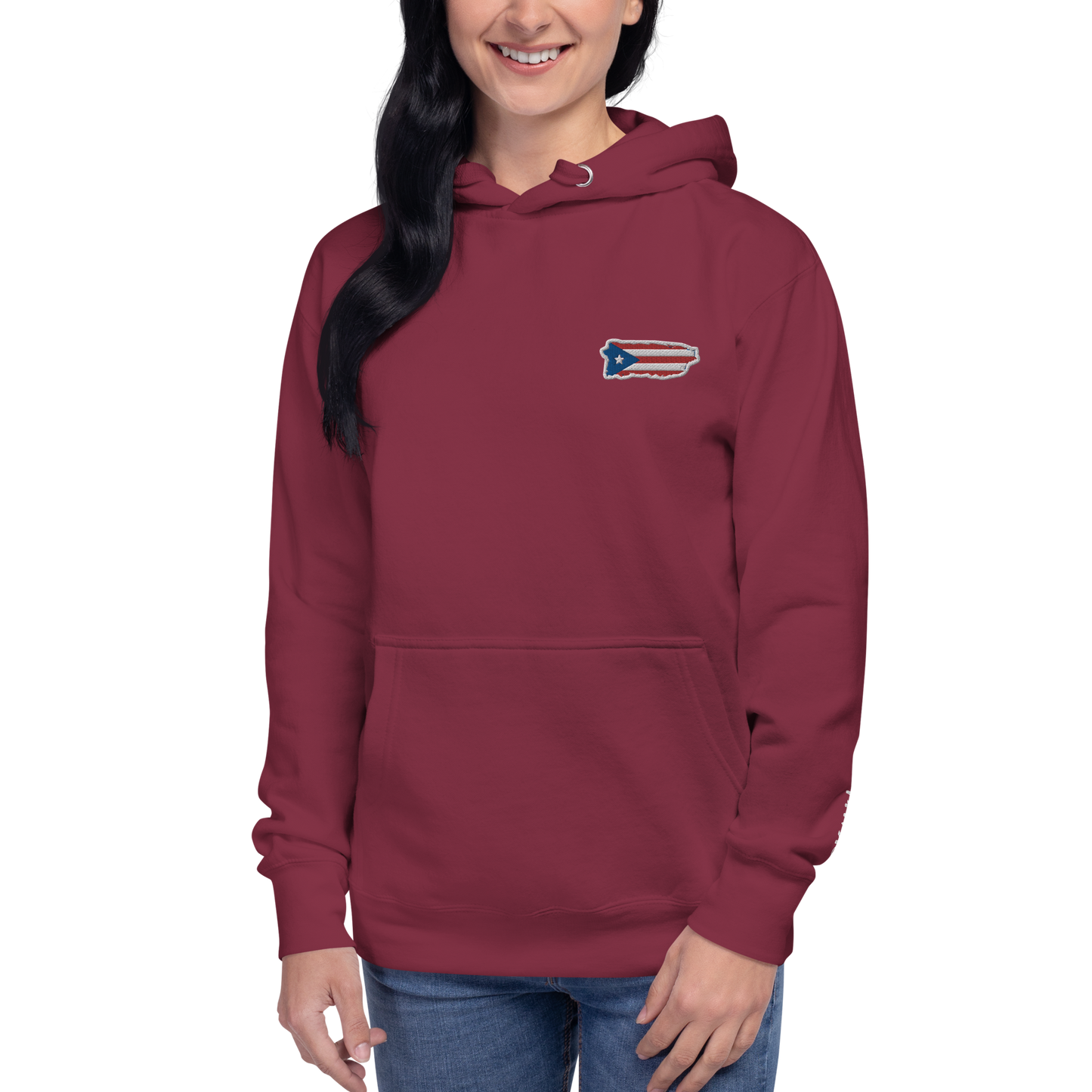 PuertoRico Color Logo embroidered Hoodie