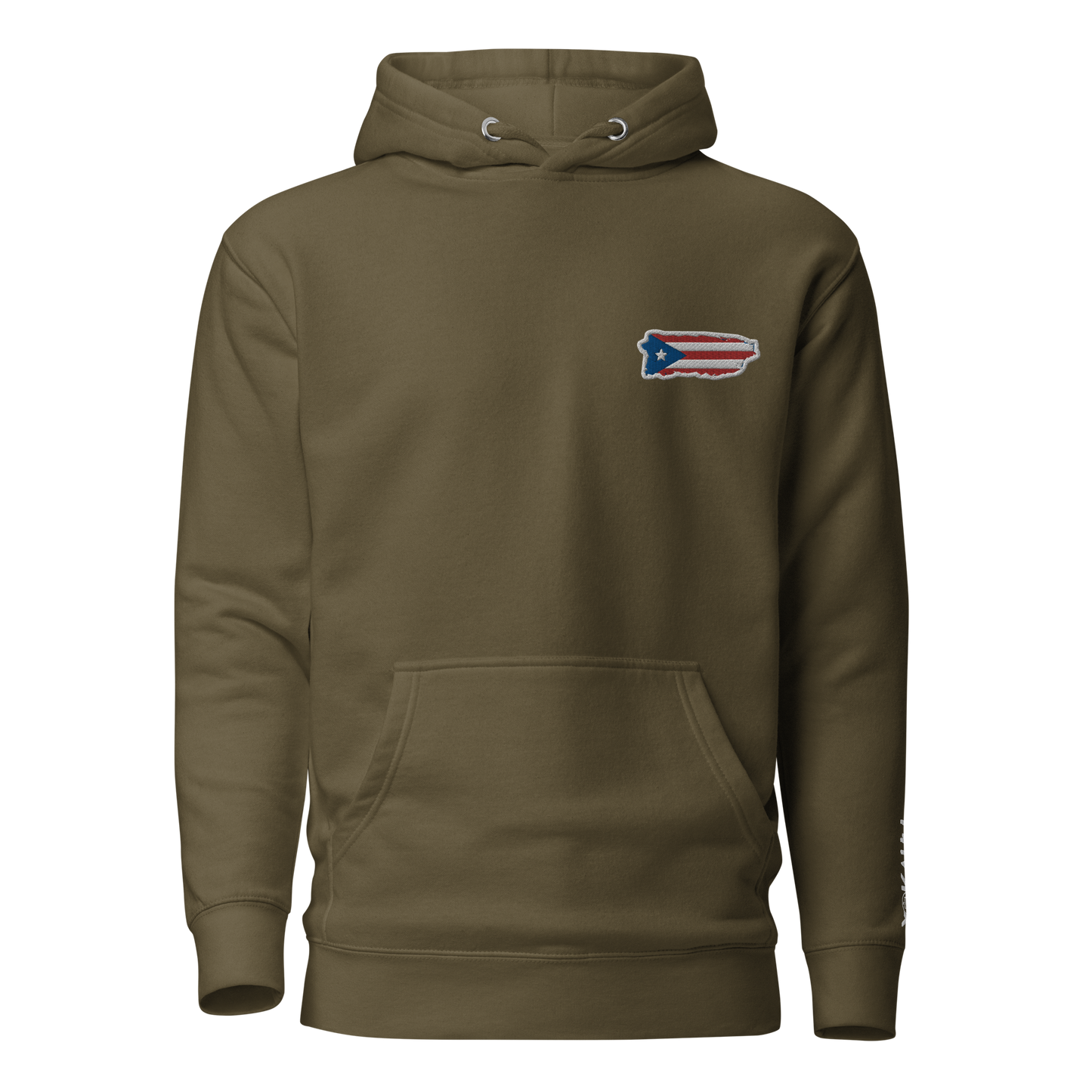 PuertoRico Color Logo embroidered Hoodie