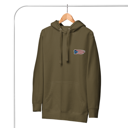 PuertoRico Color Logo embroidered Hoodie