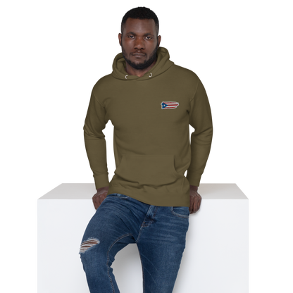 PuertoRico Color Logo embroidered Hoodie