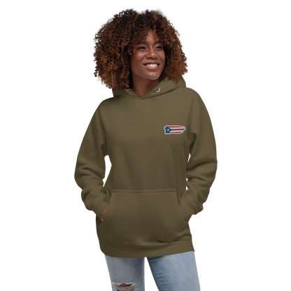 PuertoRico Color Logo embroidered Hoodie