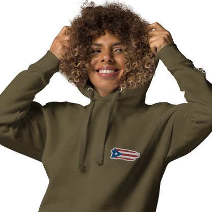 PuertoRico Color Logo embroidered Hoodie