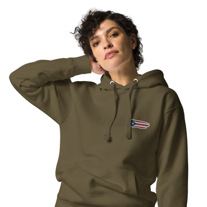 PuertoRico Color Logo embroidered Hoodie