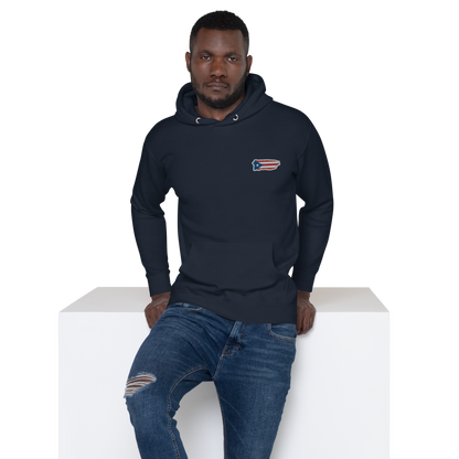 PuertoRico Color Logo embroidered Hoodie