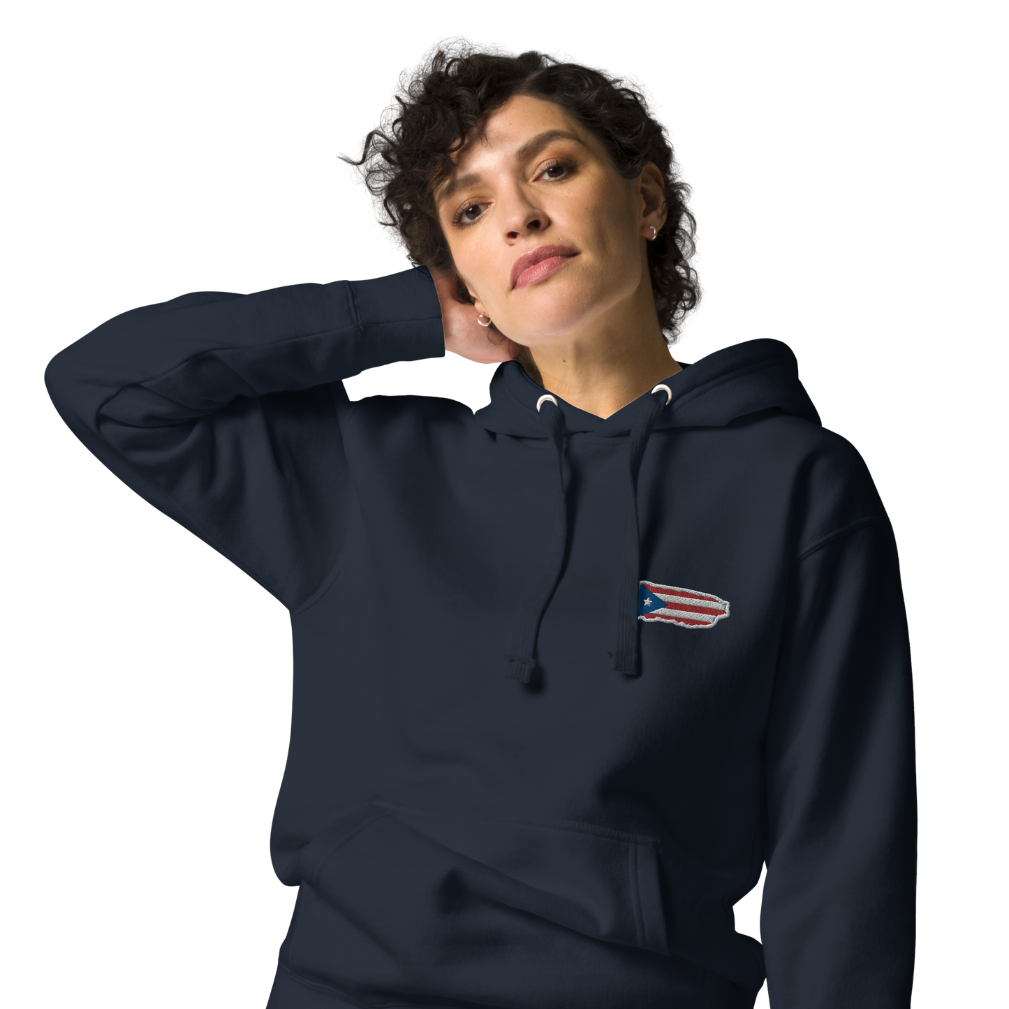 PuertoRico Color Logo embroidered Hoodie