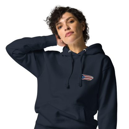 PuertoRico Color Logo embroidered Hoodie