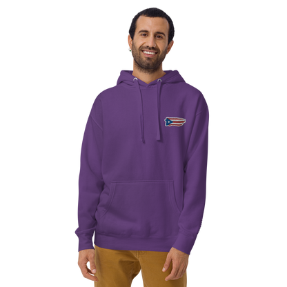 PuertoRico Color Logo embroidered Hoodie