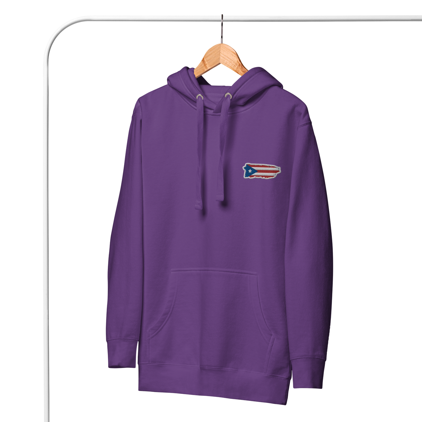 PuertoRico Color Logo embroidered Hoodie