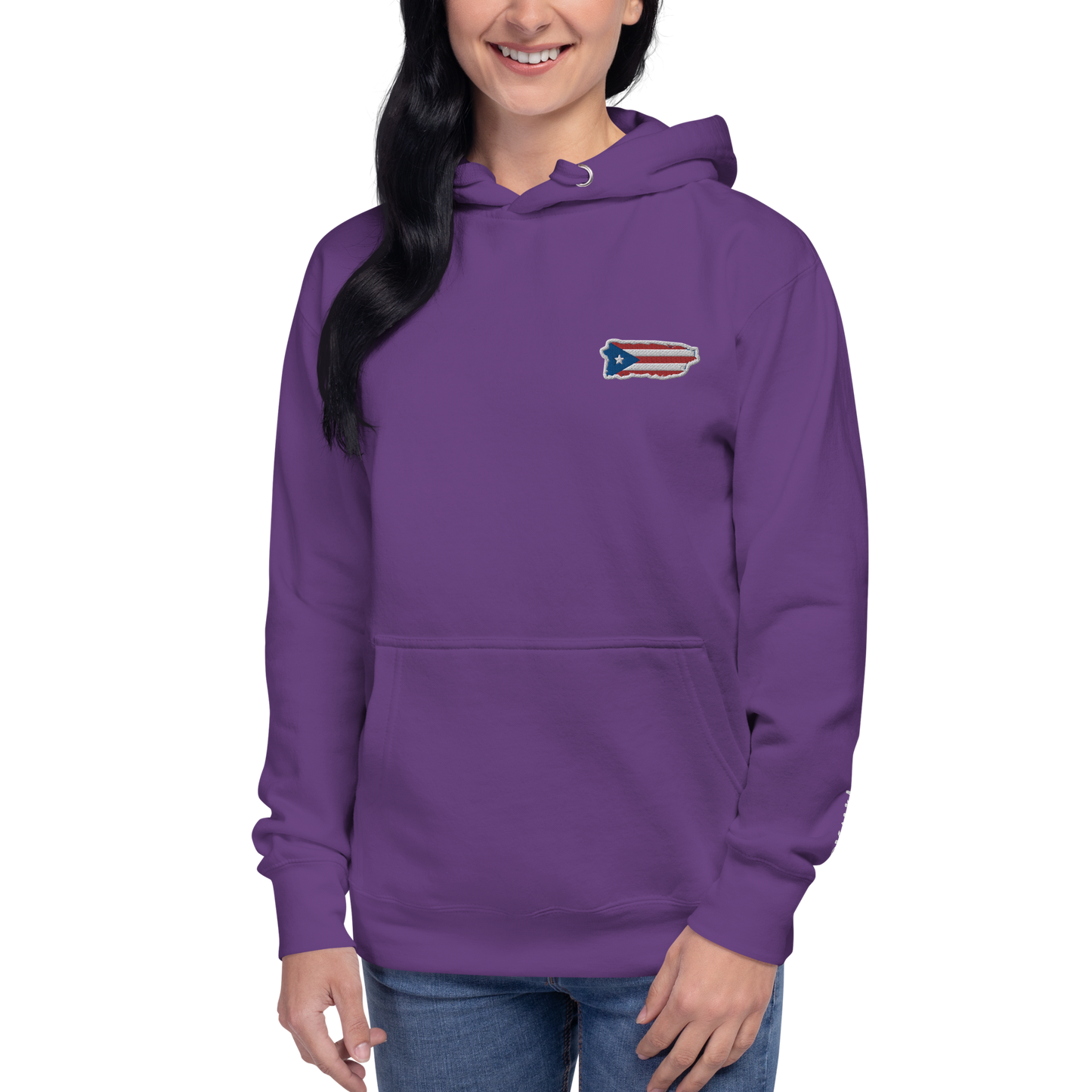 PuertoRico Color Logo embroidered Hoodie