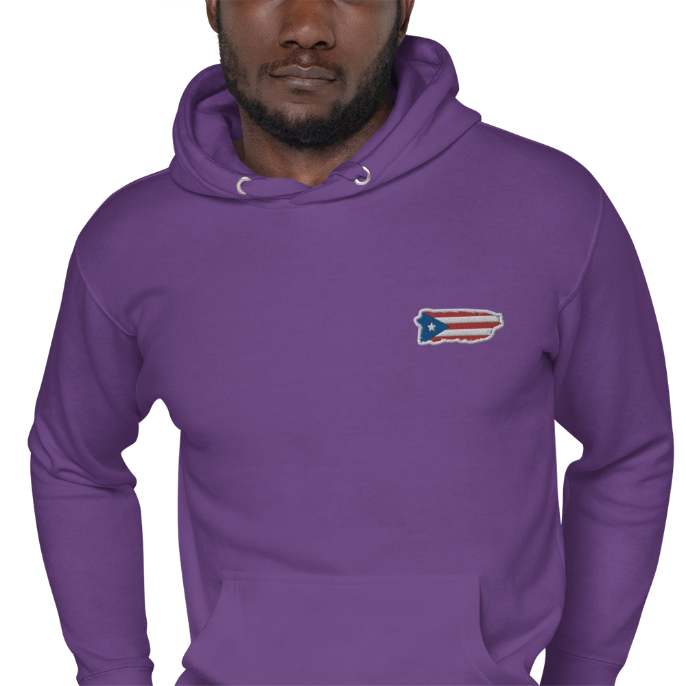 PuertoRico Color Logo embroidered Hoodie