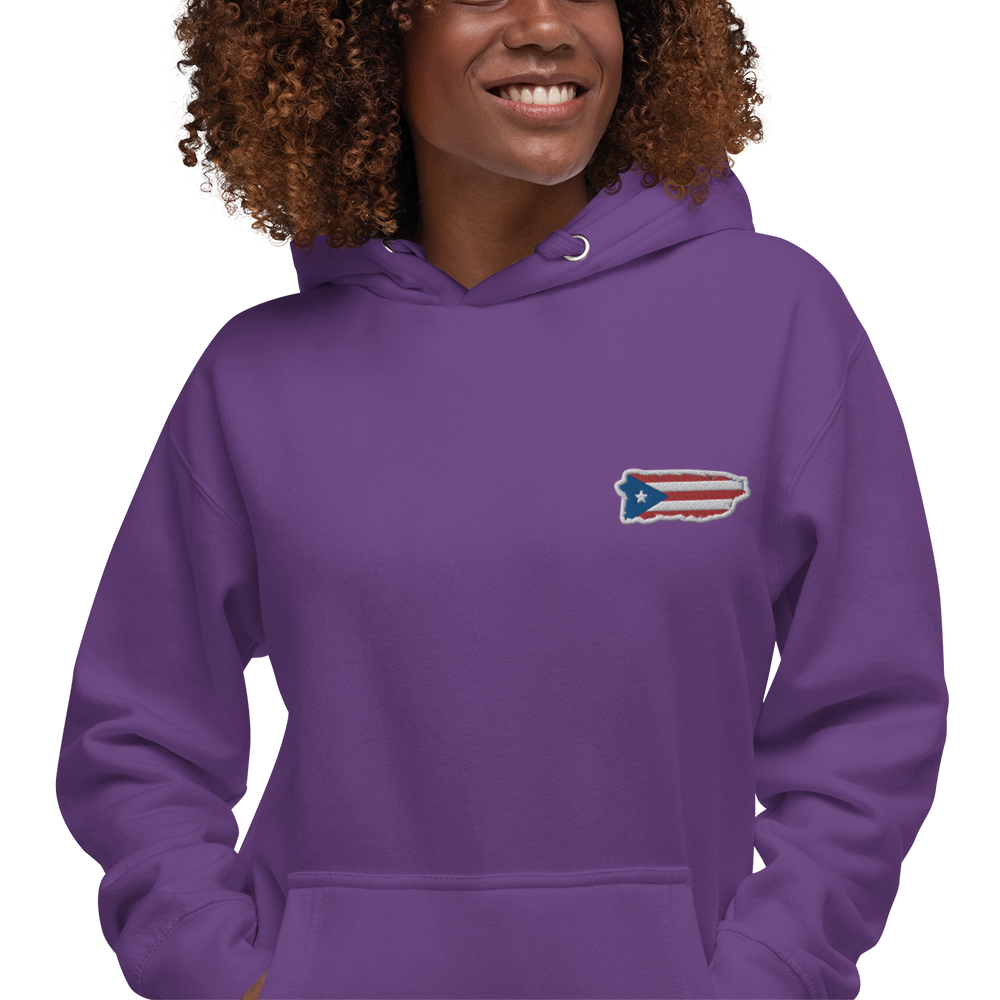 PuertoRico Color Logo embroidered Hoodie