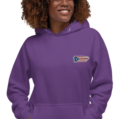 PuertoRico Color Logo embroidered Hoodie