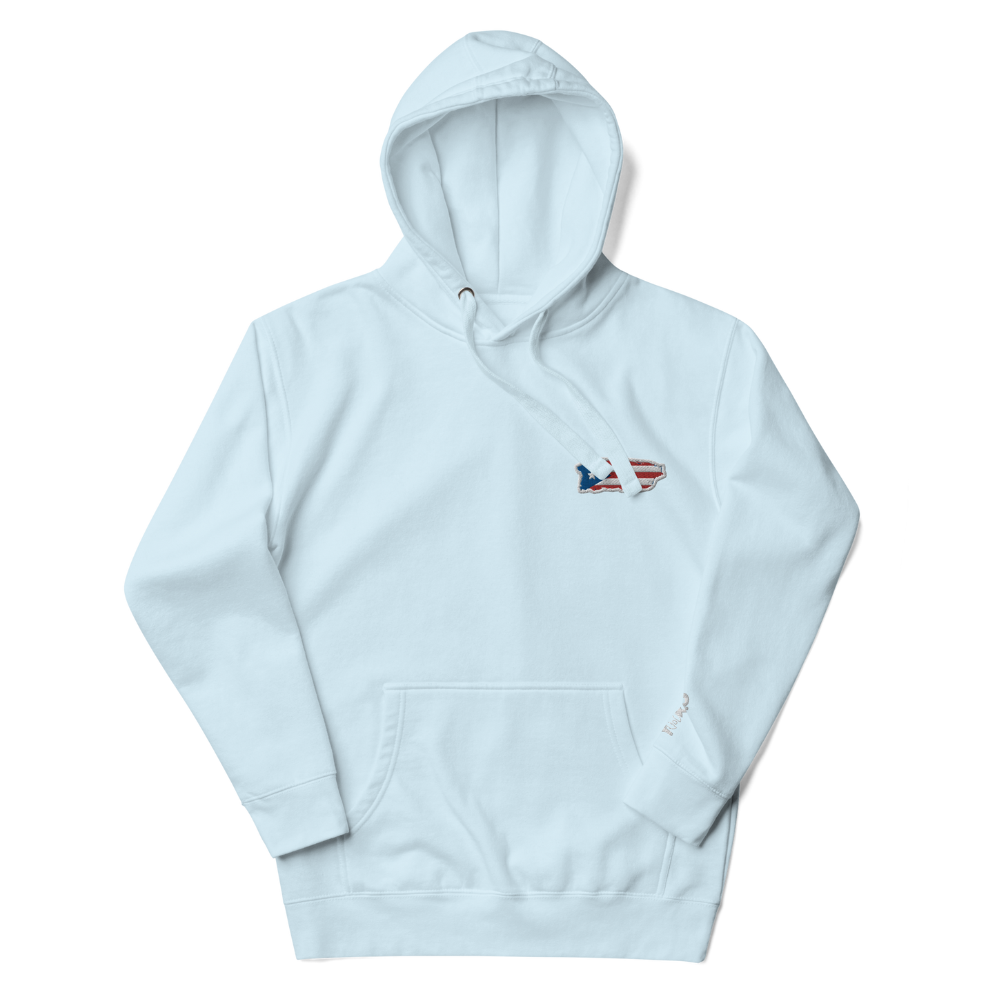 PuertoRico Color Logo embroidered Hoodie