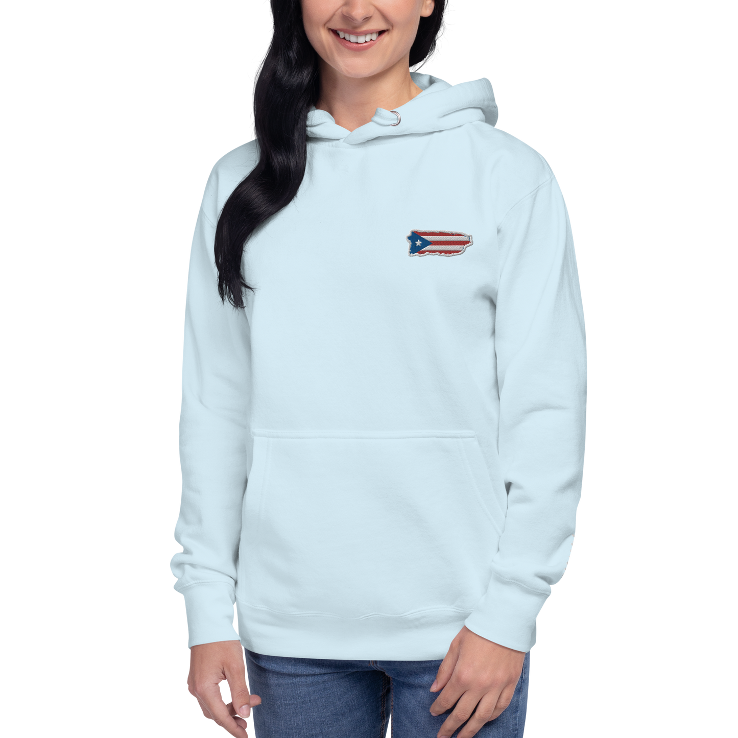 PuertoRico Color Logo embroidered Hoodie