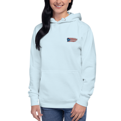 PuertoRico Color Logo embroidered Hoodie