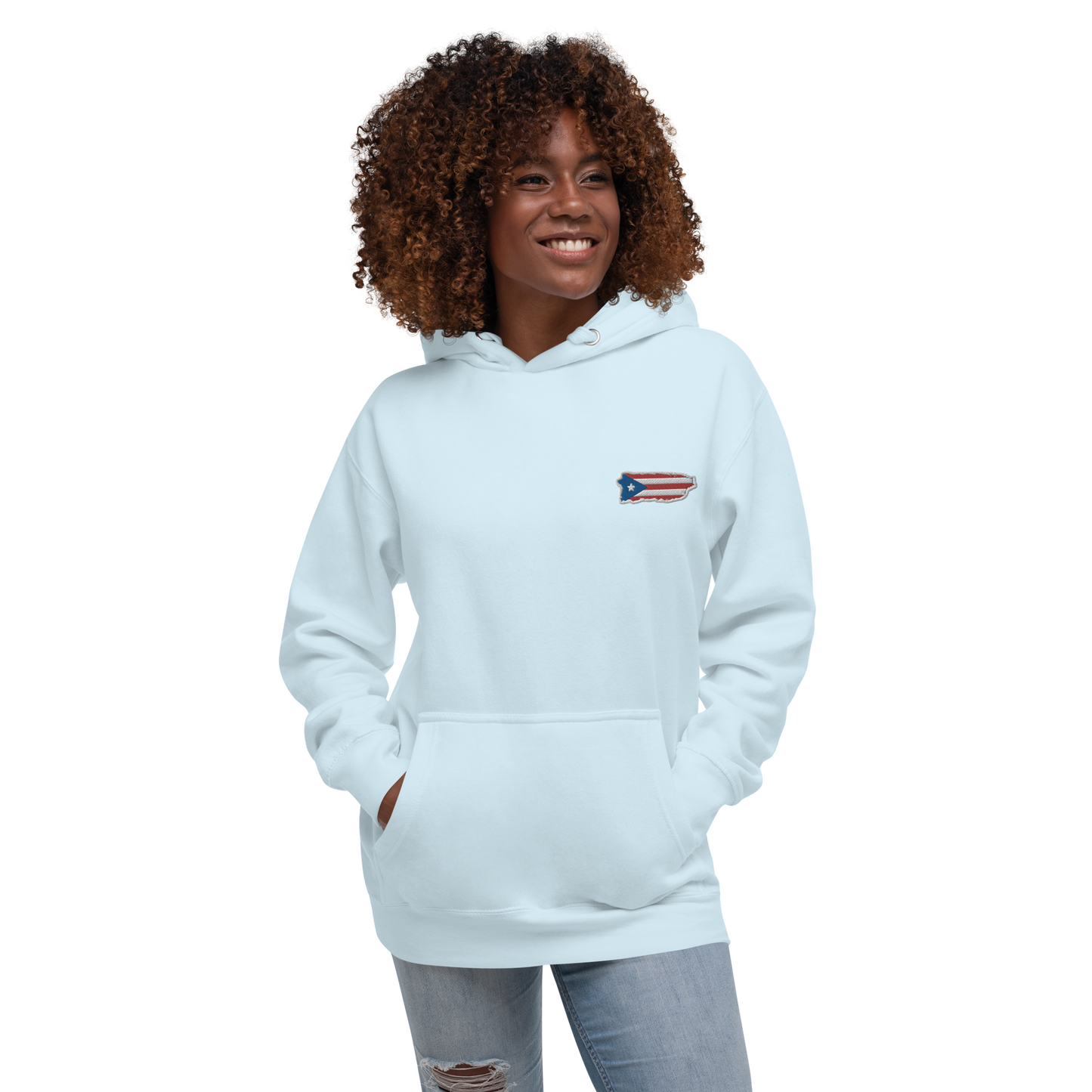 PuertoRico Color Logo embroidered Hoodie