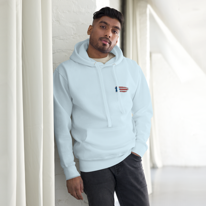 PuertoRico Color Logo embroidered Hoodie