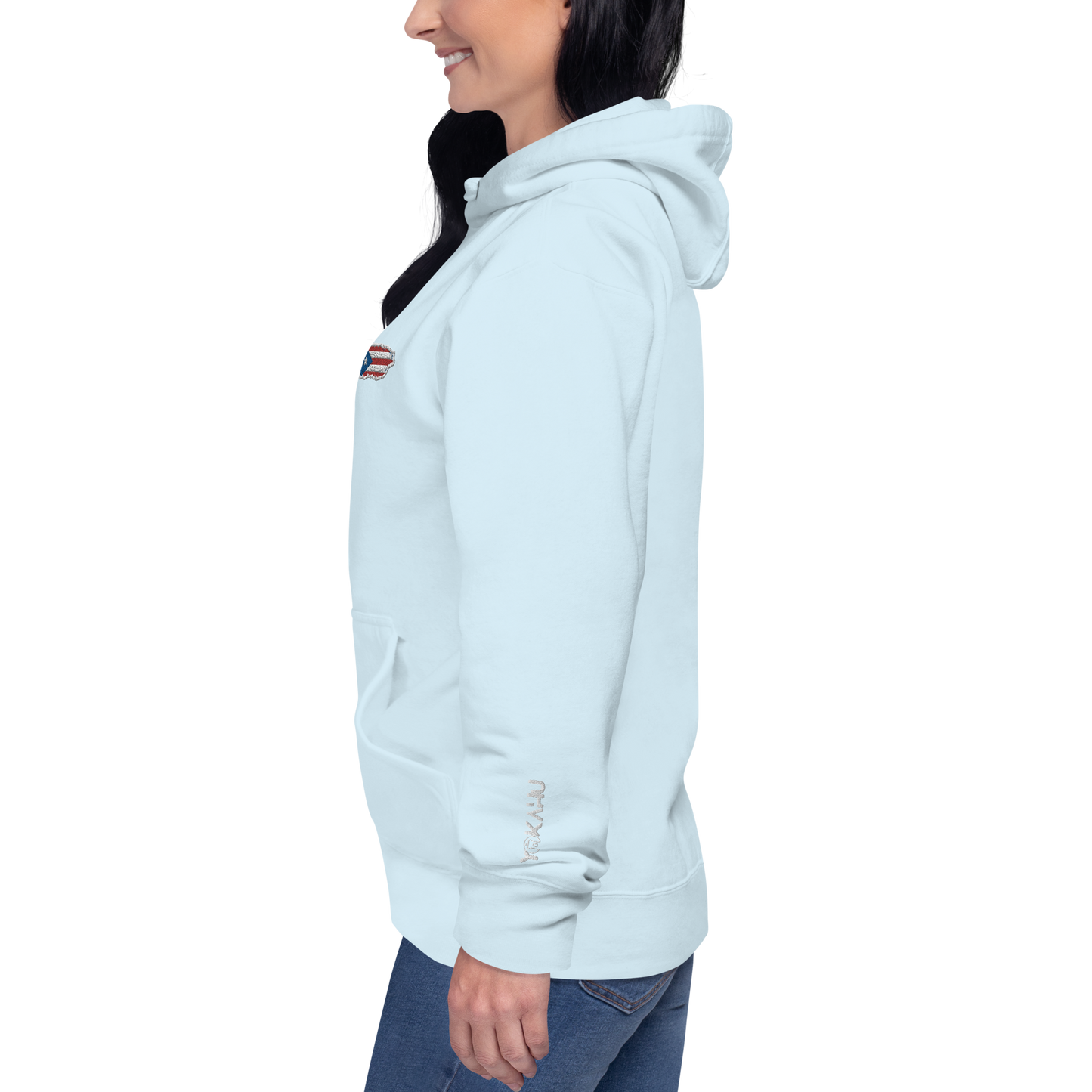 PuertoRico Color Logo embroidered Hoodie